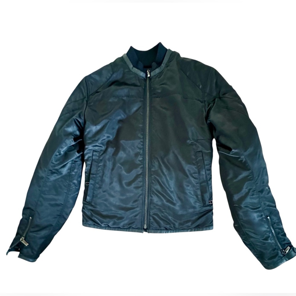 Dainese Women Bomber Motorcycle Jacket Black Fabric with details. Flexible- Sz S